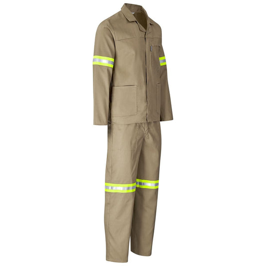 WorkSuit Reflective - 2 Piece Khaki