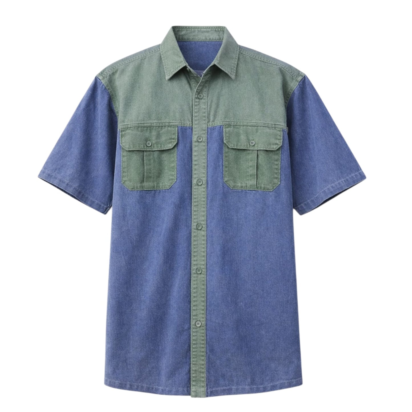 Mens Short Sleeve Bush Shirt