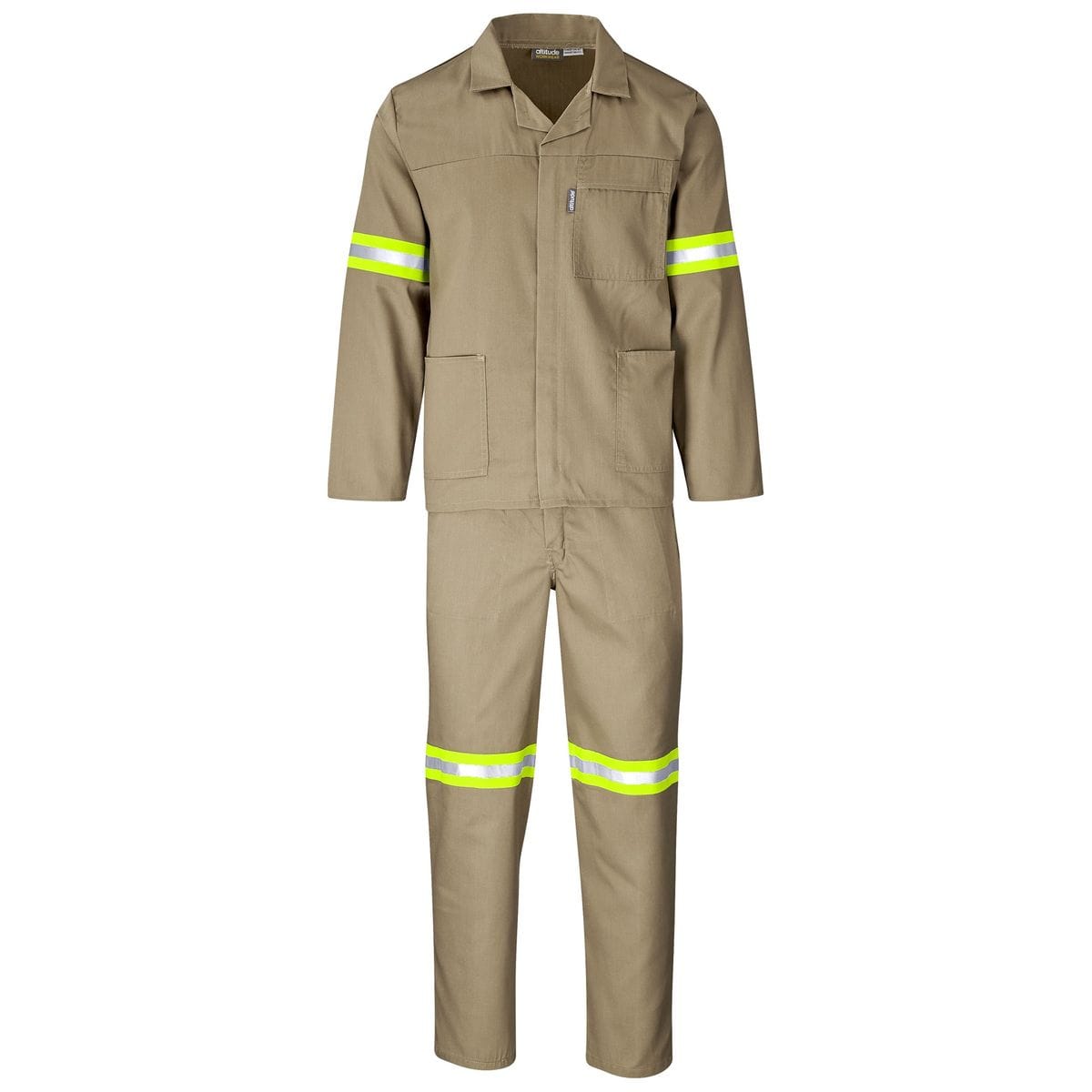 WorkSuit Reflective - 2 Piece Khaki