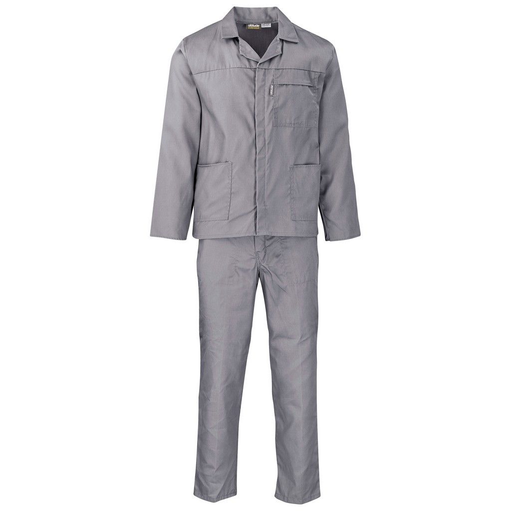 Worksuit Plain 2 Piece Grey SA Workwear Hub worksuit-plain-2-piece-grey-sa-workwear-hub
