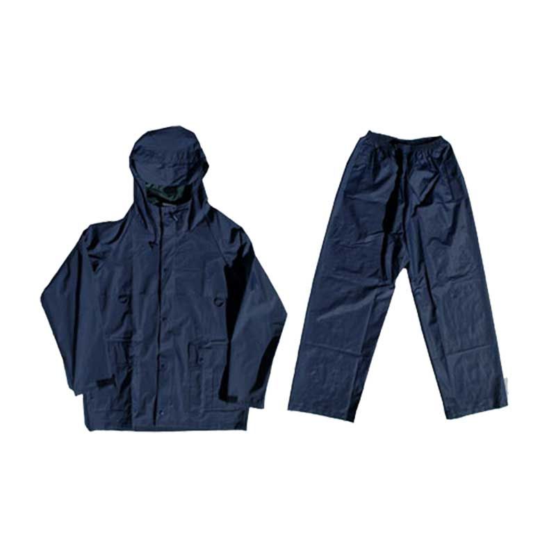 PIONEER SAFETY Rubberized Rain Suit Navy 2 Piece