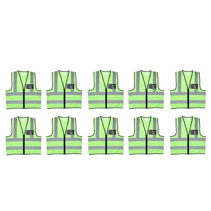 Pioneer Safety Vest Reflective Lime (10 Pack)