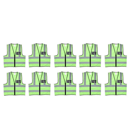Pioneer Safety Vest Reflective Lime (10 Pack)