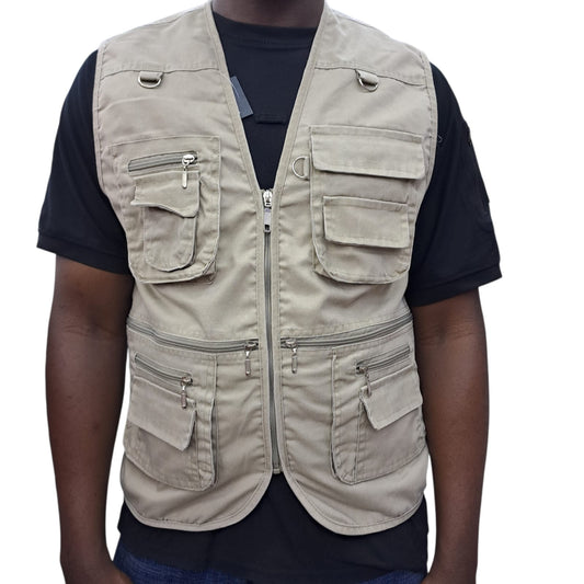 Multi Pocket Breathable Vest Coat