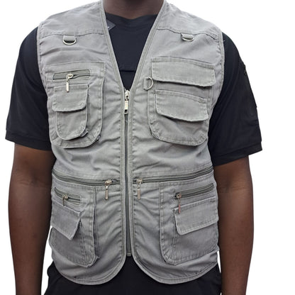 Multi Pocket Breathable Vest Coat