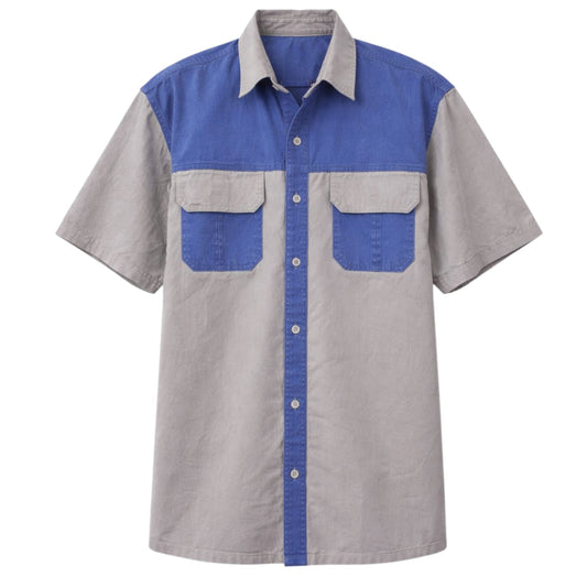 Mens Short Sleeve Bush Shirt