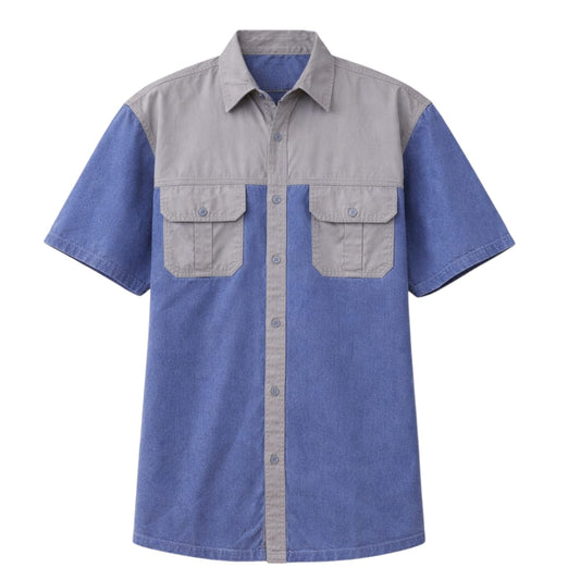 Mens Short Sleeve Bush Shirt