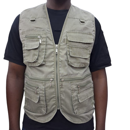 Multi Pocket Breathable Vest Coat