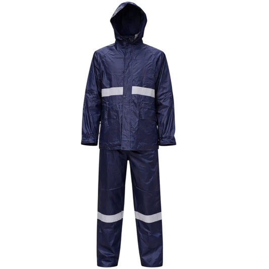 PIONEER SAFETY Rubberized High-Visual Reflective Tape  Rain Suit 2pce